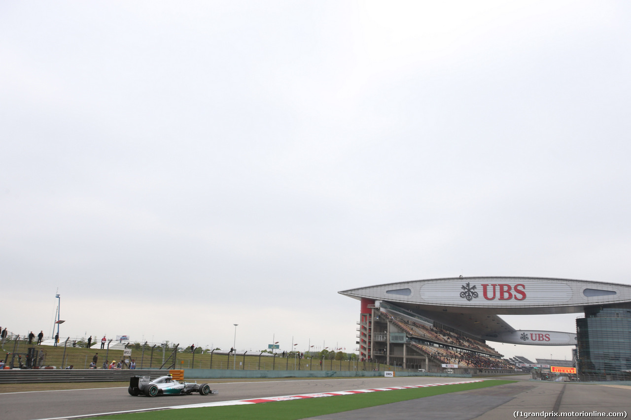 GP CINA, 18.04.2014- Prove Libere 1, Nico Rosberg (GER) Mercedes AMG F1 W05