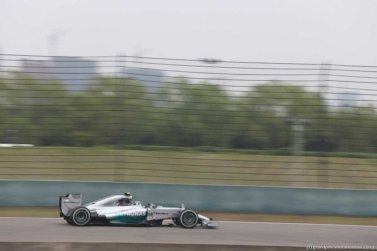 GP CINA, 18.04.2014- Prove Libere 1, Nico Rosberg (GER) Mercedes AMG F1 W05