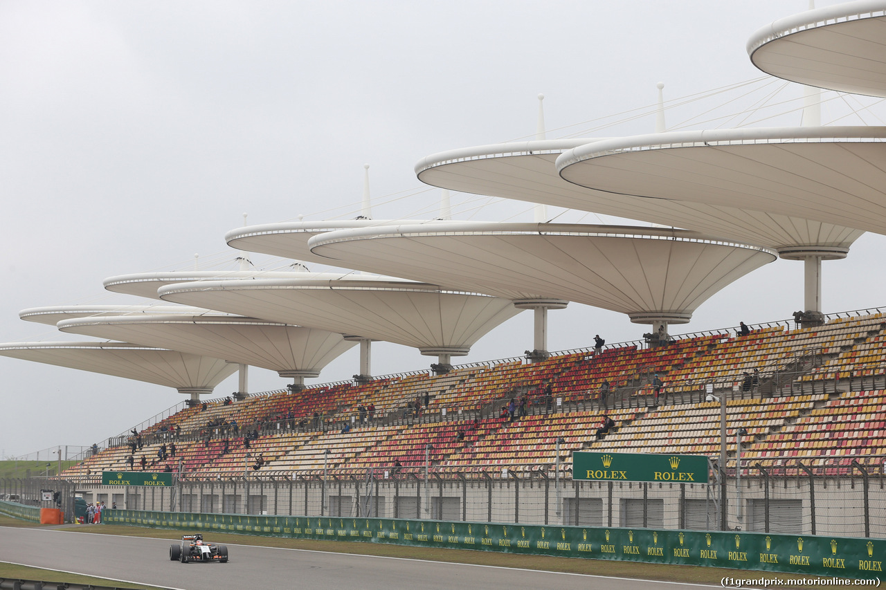 GP CINA, 18.04.2014- Prove Libere 1, Nico Hulkenberg (GER) Sahara Force India VJM07