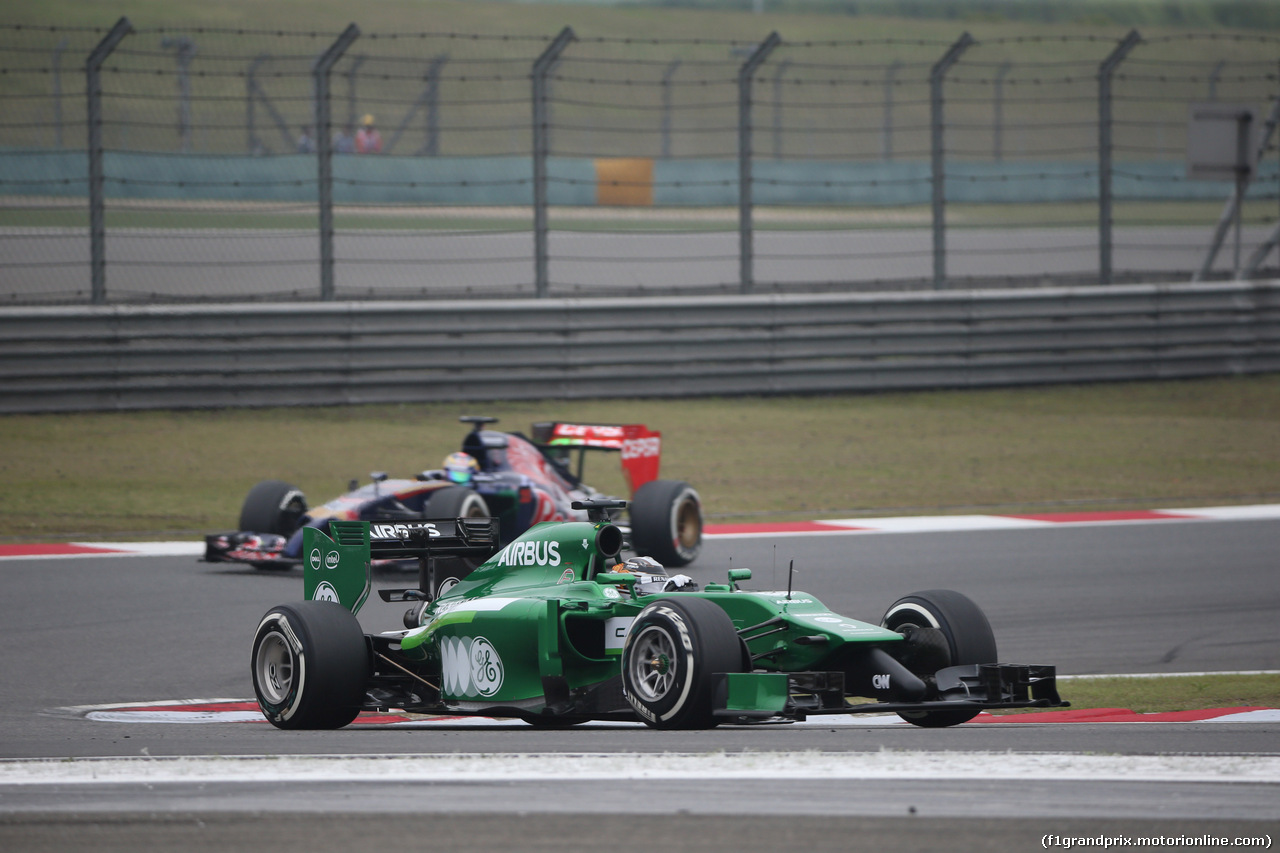 GP CINA, 18.04.2014- Prove Libere 1, Kamui Kobayashi (JPN) Caterham F1 Team CT05