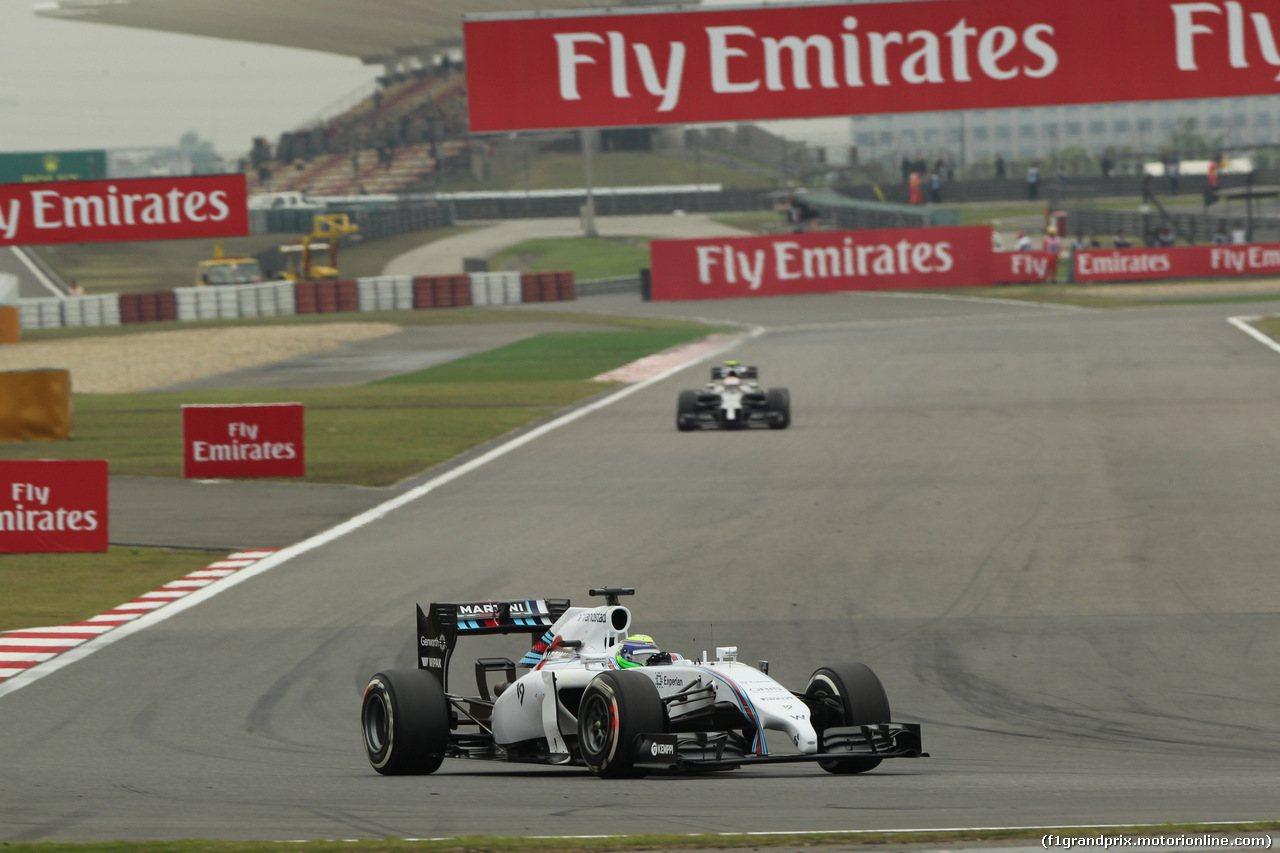 GP CINA, 18.04.2014- Prove Libere 1, Felipe Massa (BRA) Williams F1 Team FW36