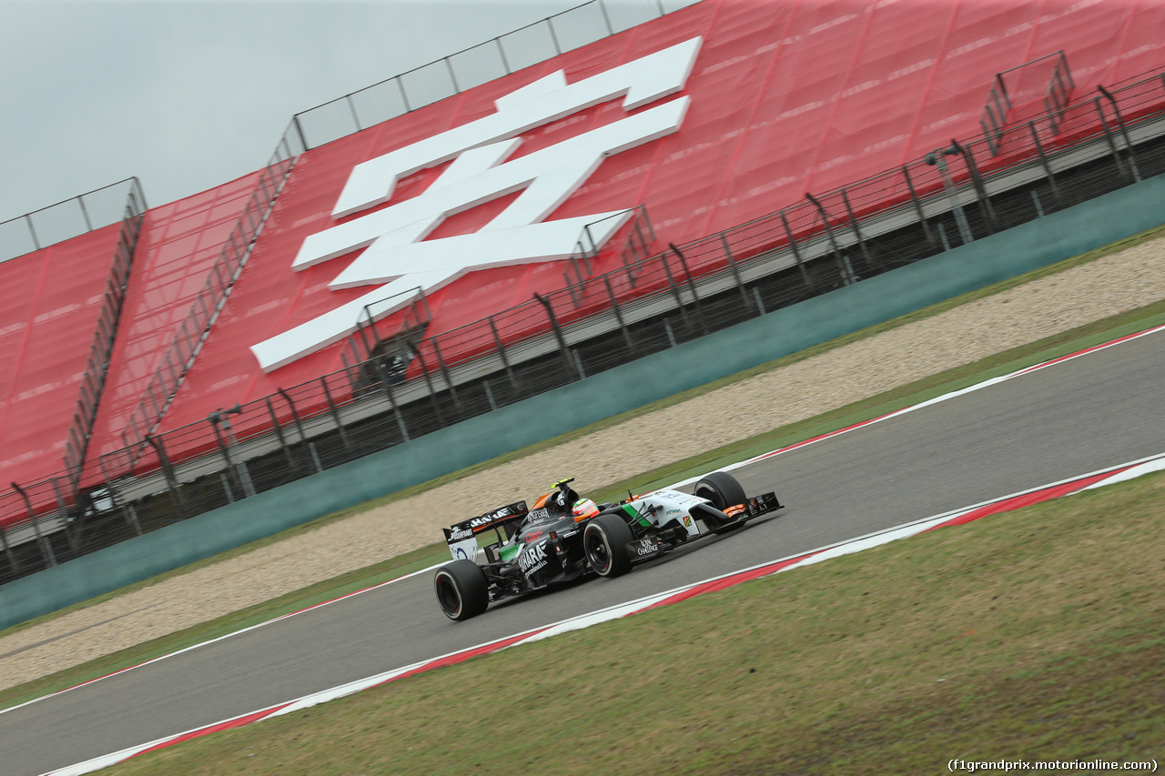 GP CINA, 18.04.2014- Prove Libere 1, Sergio Perez (MEX) Sahara Force India F1 Team VJM07
