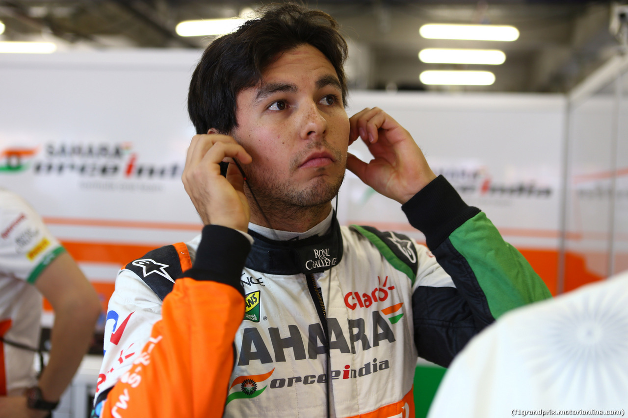 GP CINA, 18.04.2014- Prove Libere 1, Sergio Perez (MEX) Sahara Force India F1 Team VJM07