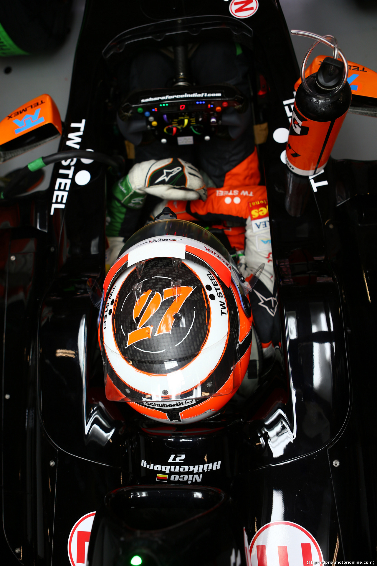 GP CINA, 18.04.2014- Prove Libere 1, Nico Hulkenberg (GER) Sahara Force India VJM07