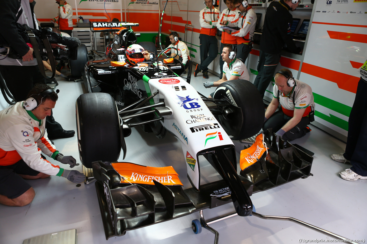 GP CINA, 18.04.2014- Prove Libere 1, Sergio Perez (MEX) Sahara Force India F1 Team VJM07