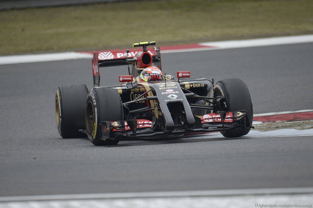 GP CINA, 18.04.2014- Prove Libere 1, Pastor Maldonado (VEN) Lotus F1 Team, E22