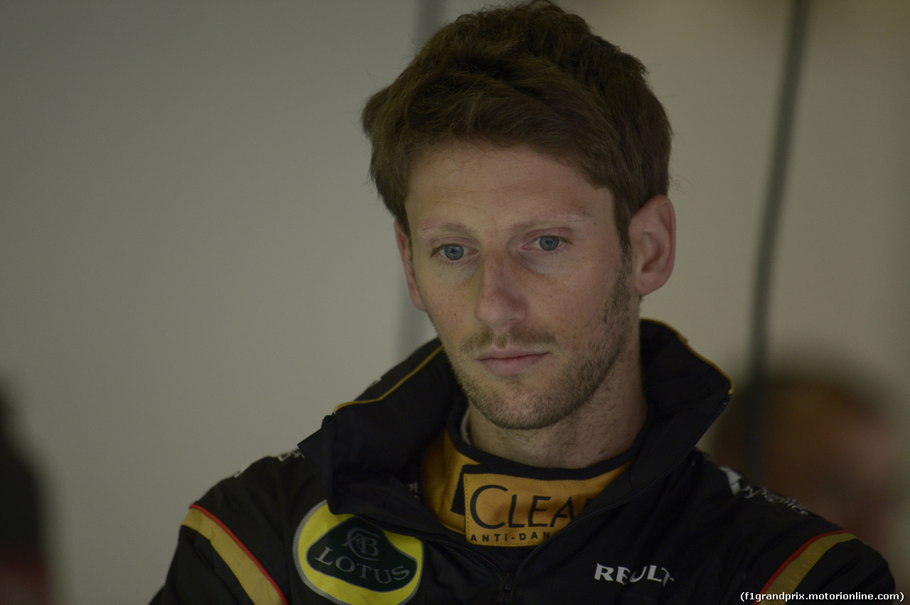 GP CINA, 18.04.2014- Prove Libere 1, Romain Grosjean (FRA) Lotus F1 Team E22