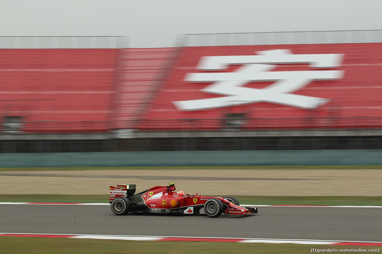 GP CINA, 18.04.2014- Prove Libere 1, Kimi Raikkonen (FIN) Ferrari F14T