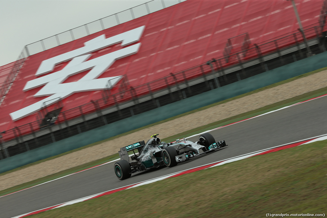 GP CINA, 18.04.2014- Prove Libere 1, Nico Rosberg (GER) Mercedes AMG F1 W05