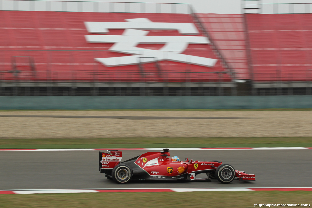 GP CINA, 18.04.2014- Prove Libere 1, Fernando Alonso (ESP) Ferrari F14T