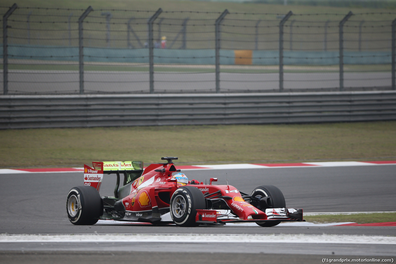 GP CINA, 18.04.2014- Prove Libere 1, Fernando Alonso (ESP) Ferrari F14T