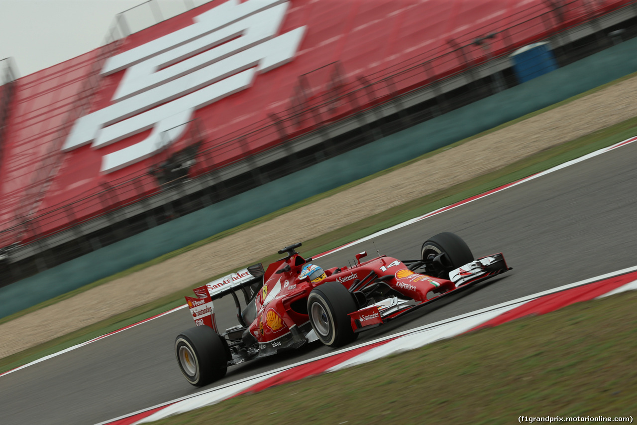 GP CINA, 18.04.2014- Prove Libere 1, Fernando Alonso (ESP) Ferrari F14T