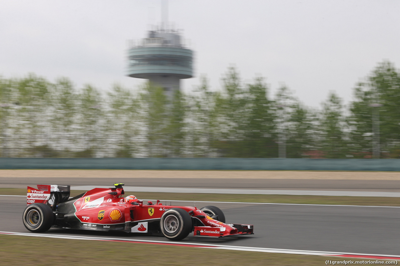GP CINA, 18.04.2014- Prove Libere 2, Kimi Raikkonen (FIN) Ferrari F14T