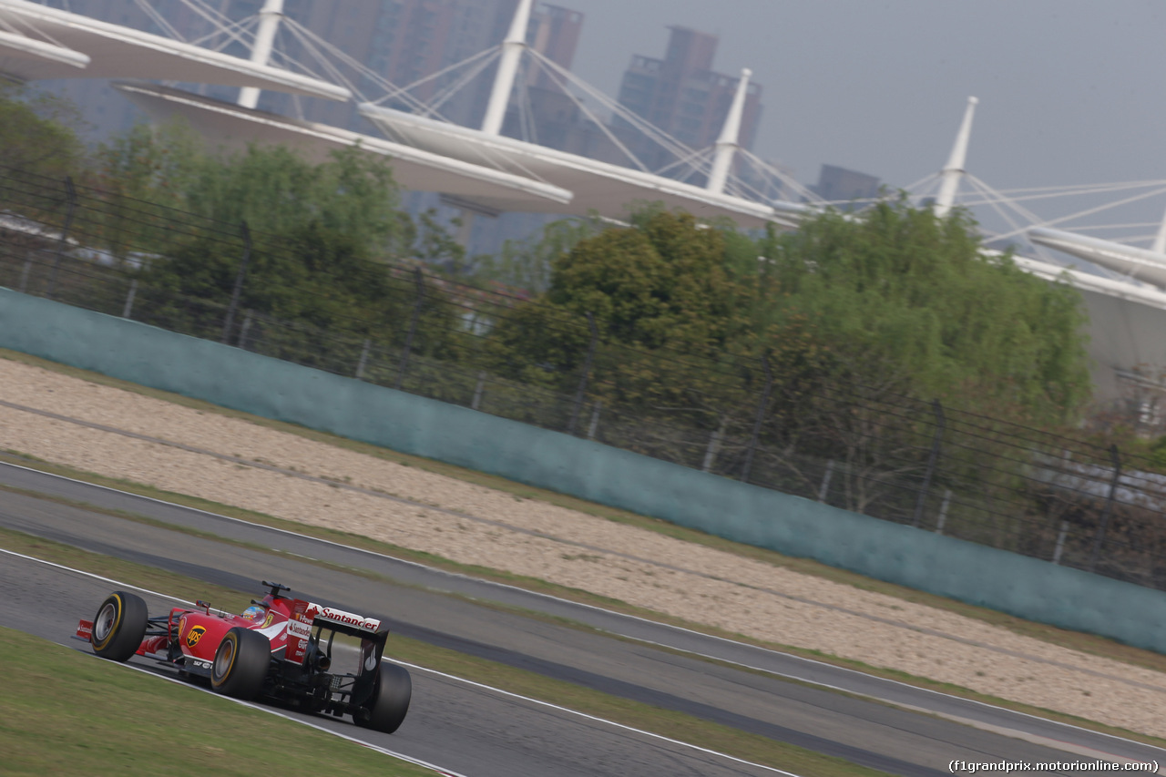 GP CINA, 18.04.2014- Prove Libere 2, Fernando Alonso (ESP) Ferrari F14T