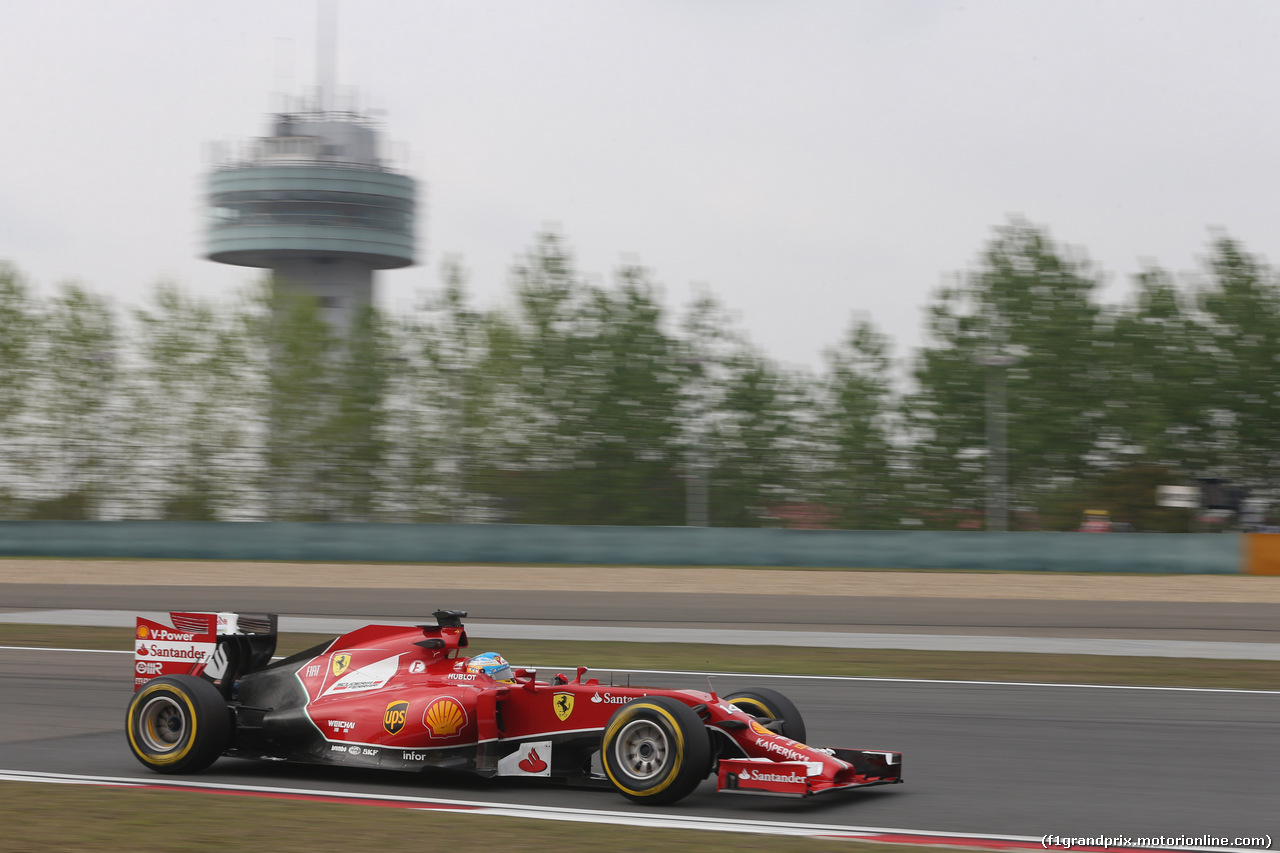 GP CINA, 18.04.2014- Prove Libere 2, Fernando Alonso (ESP) Ferrari F14T