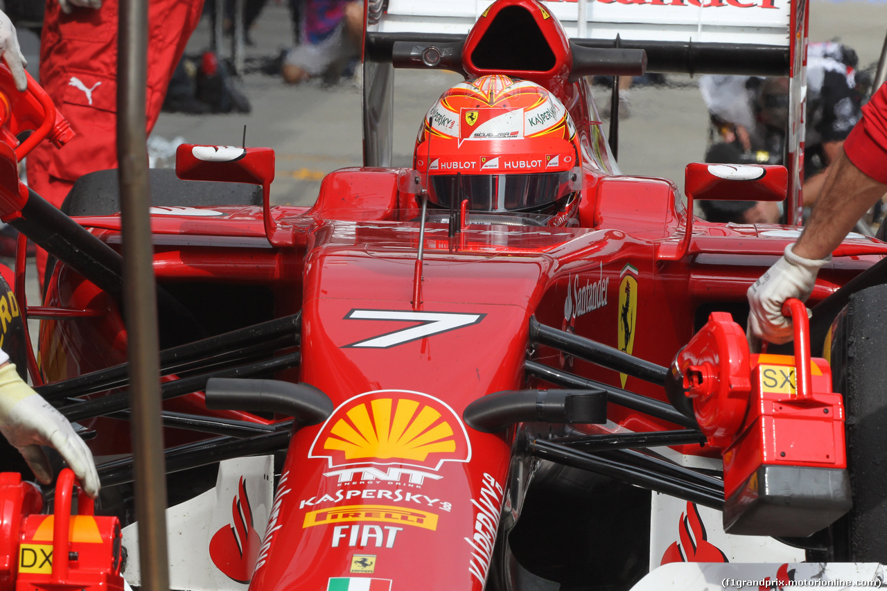 GP CINA, 18.04.2014- Prove Libere 2, Kimi Raikkonen (FIN) Ferrari F14T