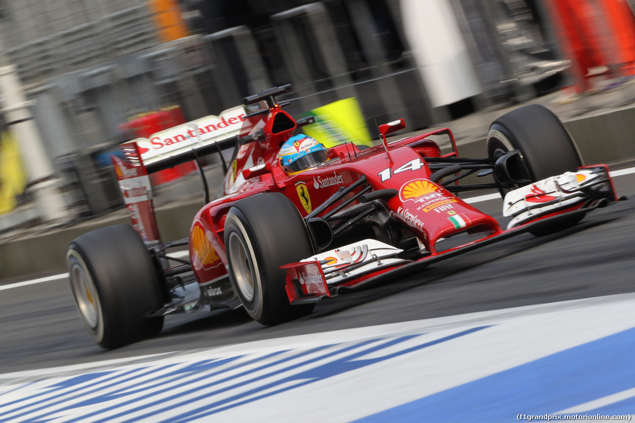 GP CINA, 18.04.2014- Prove Libere 2, Fernando Alonso (ESP) Ferrari F14T