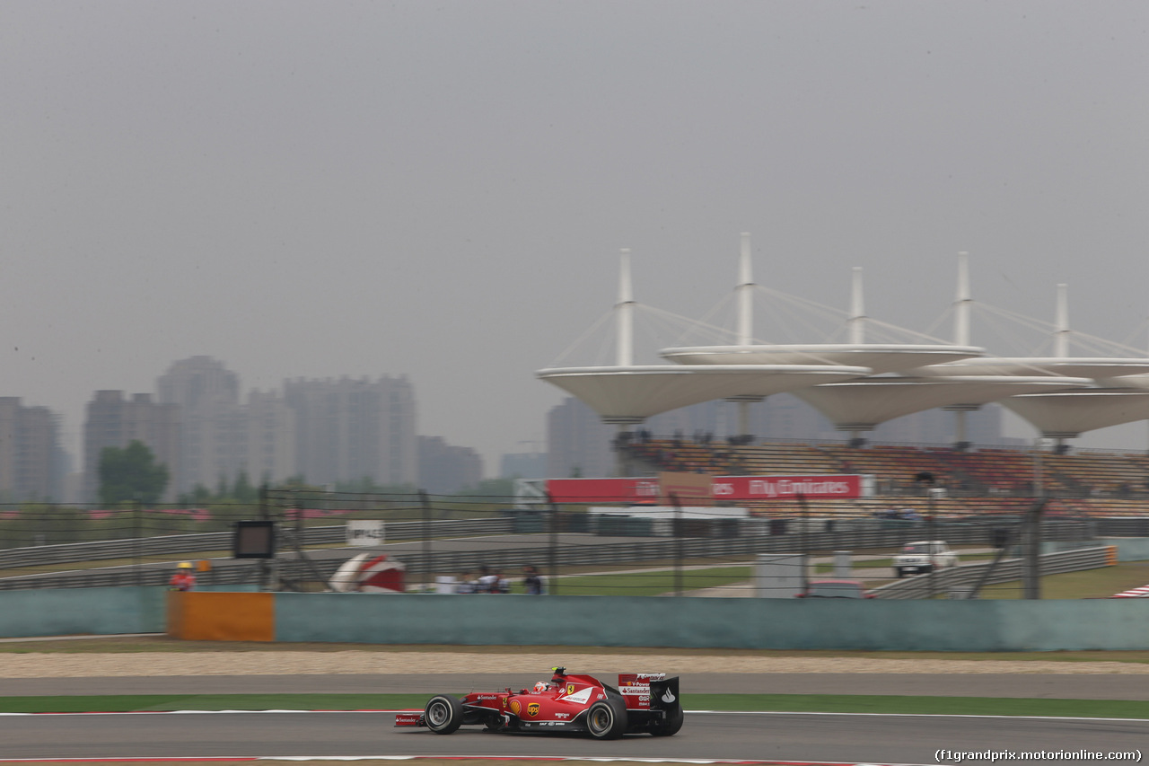 GP CINA, 18.04.2014- Prove Libere 2, Kimi Raikkonen (FIN) Ferrari F14T