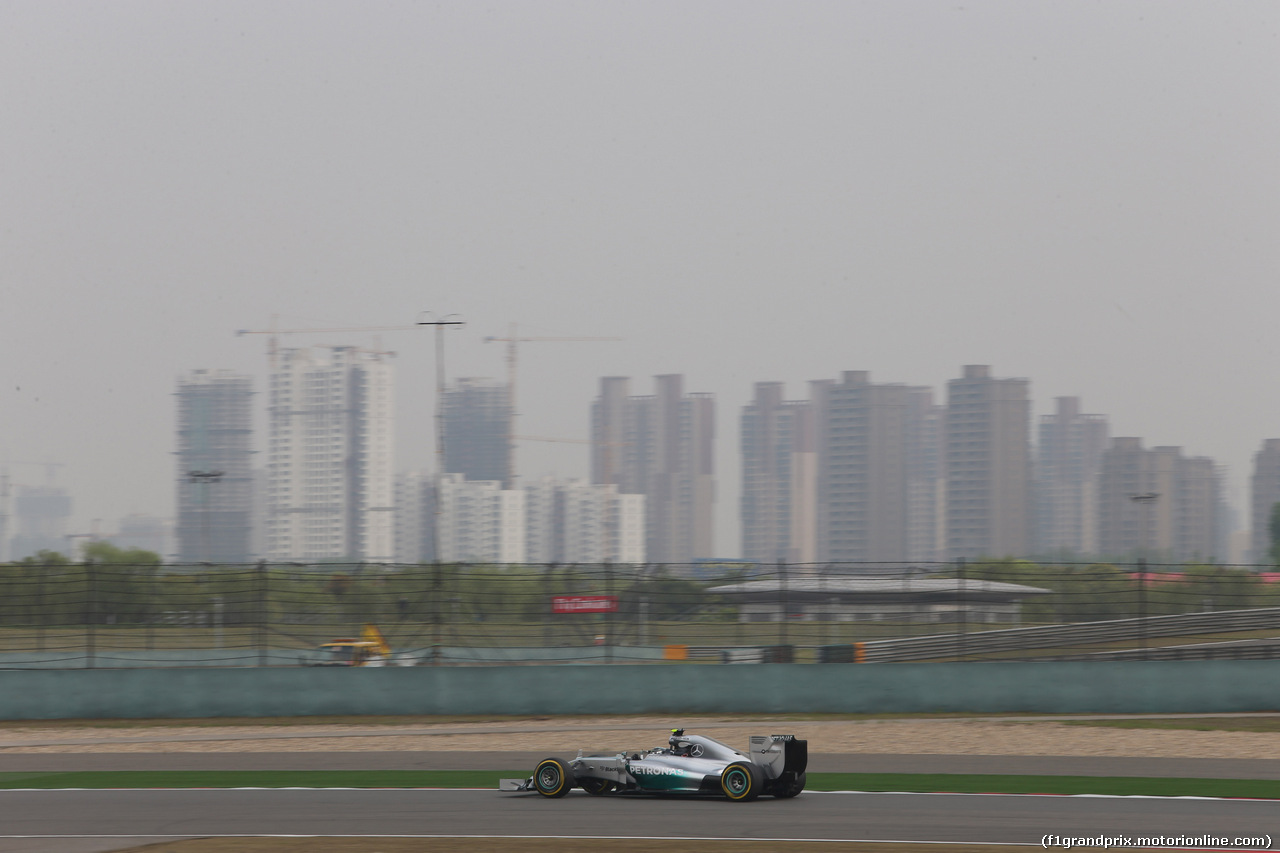 GP CINA, 18.04.2014- Prove Libere 2, Nico Rosberg (GER) Mercedes AMG F1 W05