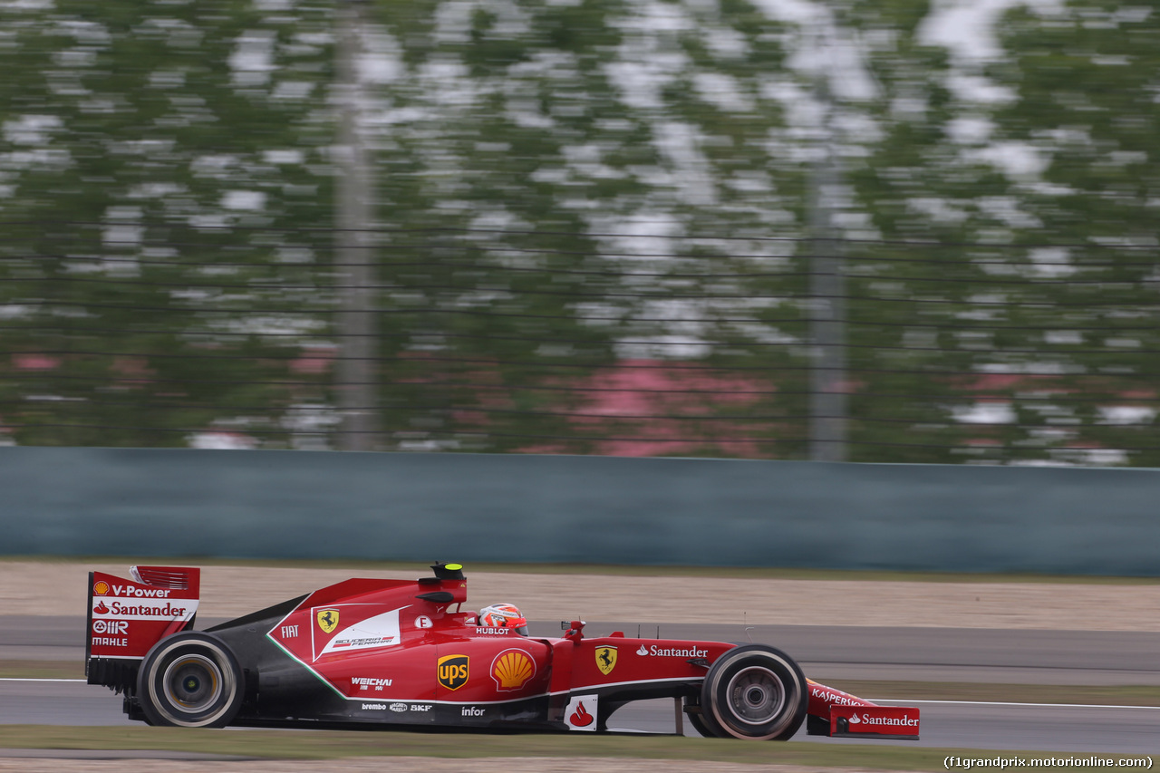 GP CINA, 18.04.2014- Prove Libere 2, Kimi Raikkonen (FIN) Ferrari F14T
