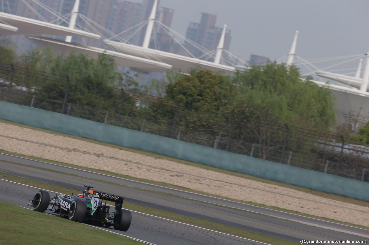 GP CINA, 18.04.2014- Prove Libere 2, Nico Hulkenberg (GER) Sahara Force India VJM07