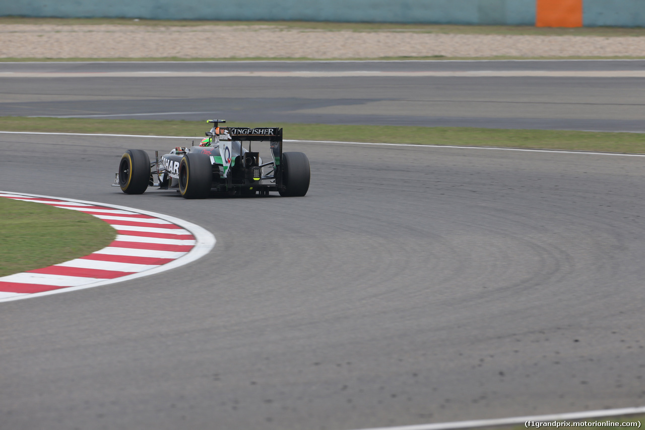GP CINA, 18.04.2014- Prove Libere 2, Sergio Perez (MEX) Sahara Force India F1 Team VJM07