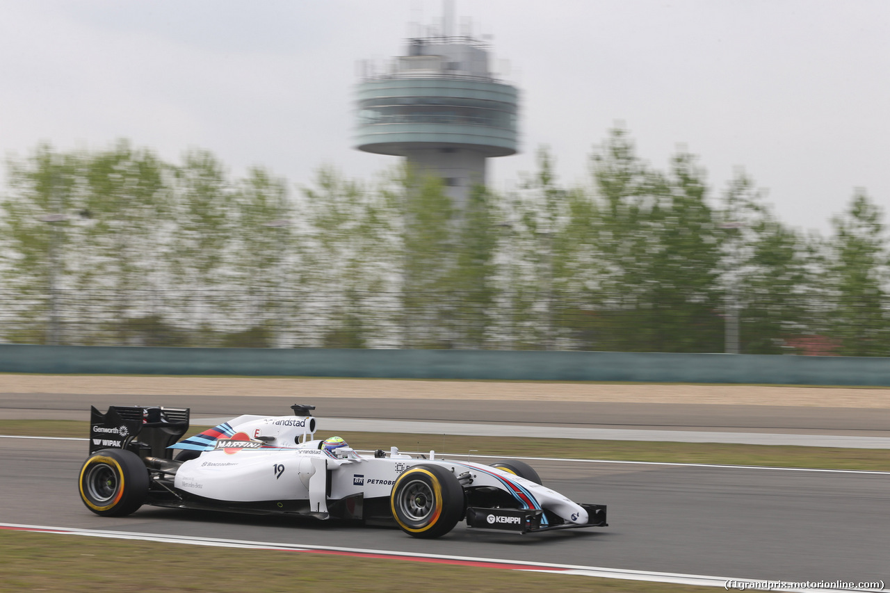 GP CINA, 18.04.2014- Prove Libere 2, Felipe Massa (BRA) Williams F1 Team FW36