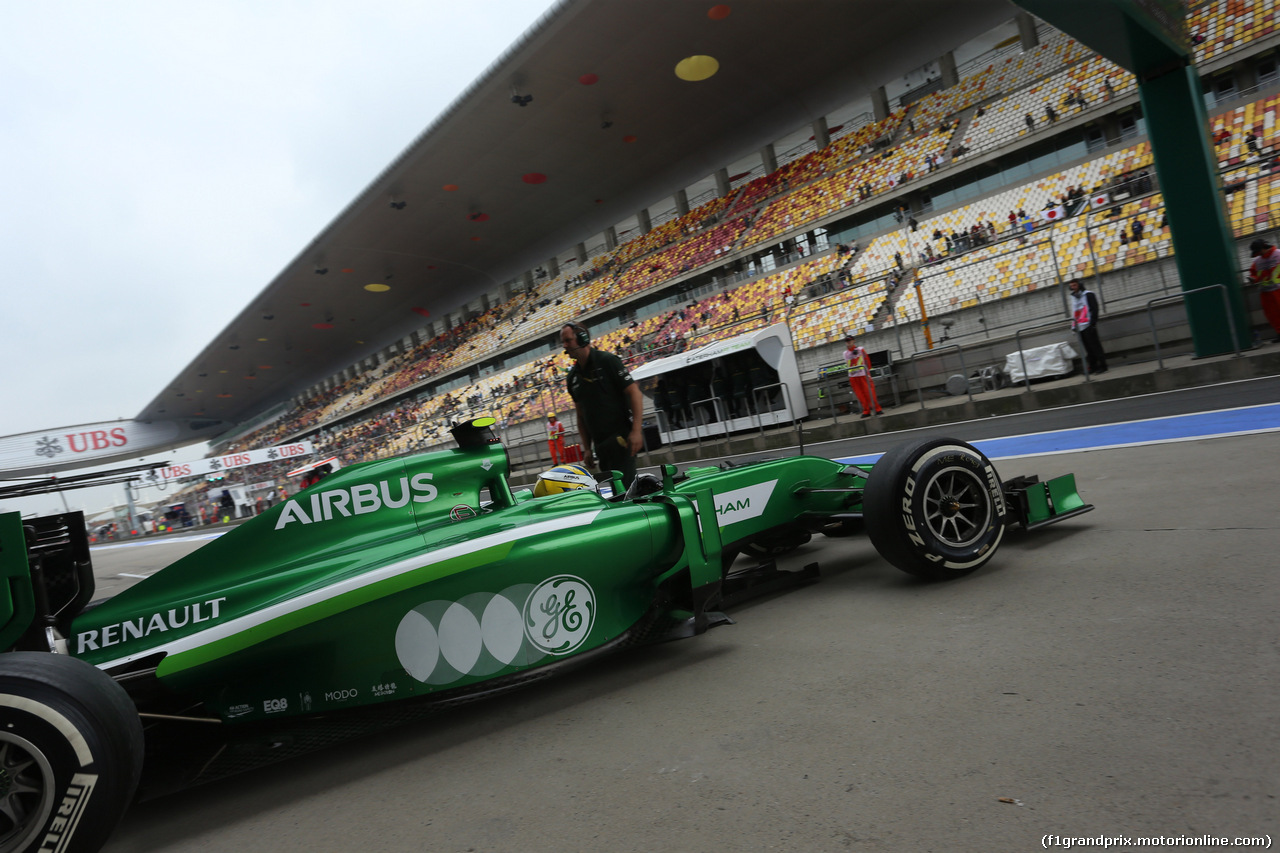 GP CINA, 18.04.2014- Prove Libere 2, Marcus Ericsson (SWE) Caterham F1 Team CT-04