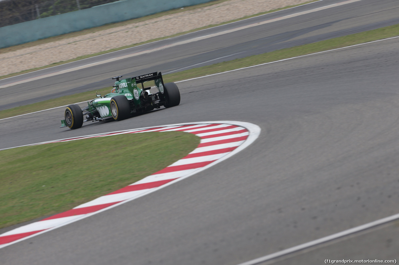 GP CINA, 18.04.2014- Prove Libere 2, Kamui Kobayashi (JPN) Caterham F1 Team CT05