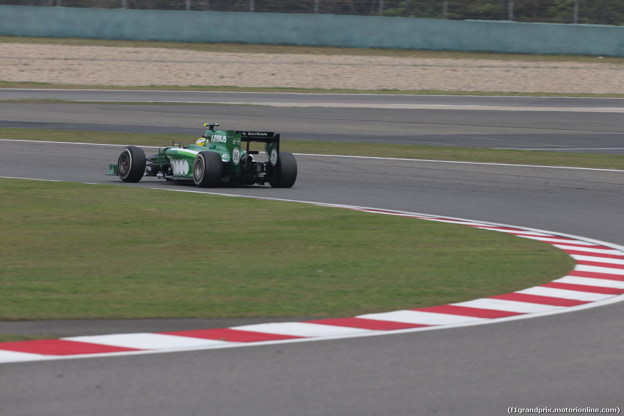 GP CINA, 18.04.2014- Prove Libere 2, Marcus Ericsson (SWE) Caterham F1 Team CT-04