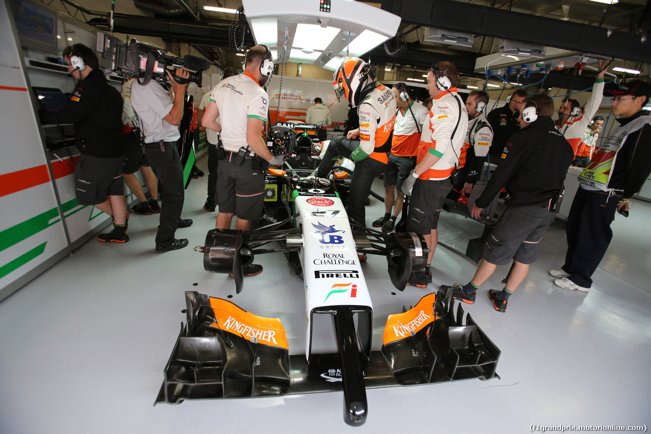 GP CINA, 18.04.2014- Prove Libere 2, Nico Hulkenberg (GER) Sahara Force India VJM07
