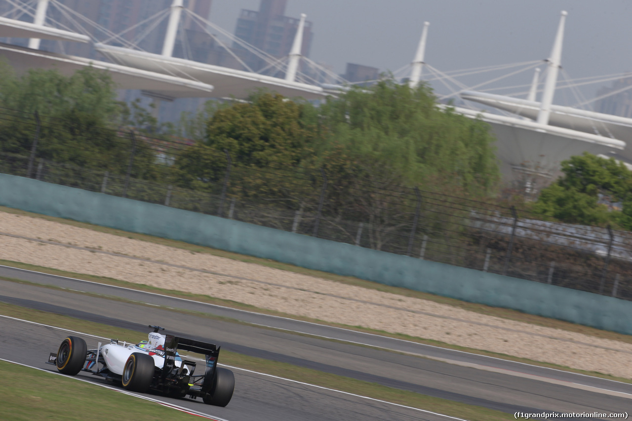 GP CINA, 18.04.2014- Prove Libere 2, Felipe Massa (BRA) Williams F1 Team FW36