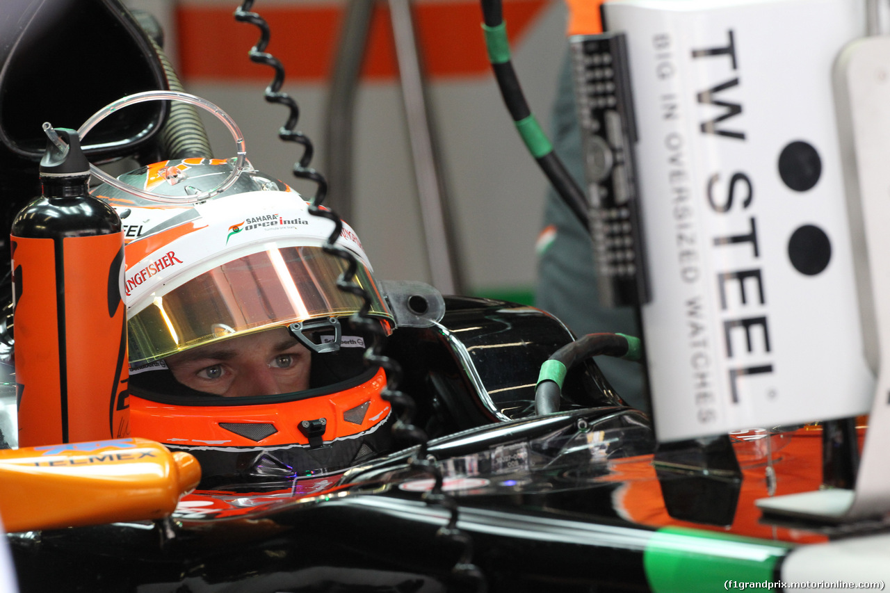 GP CINA, 18.04.2014- Prove Libere 2, Nico Hulkenberg (GER) Sahara Force India VJM07