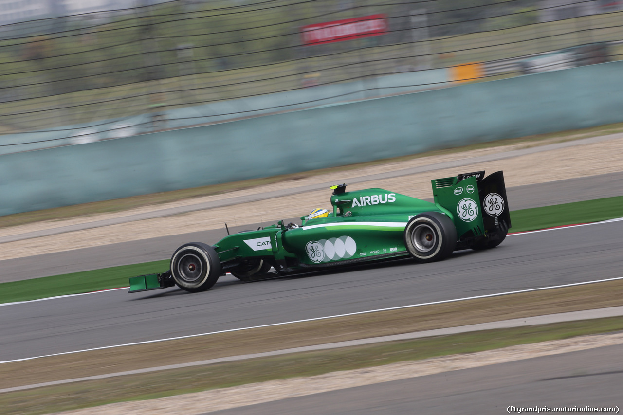 GP CINA, 18.04.2014- Prove Libere 2, Marcus Ericsson (SWE) Caterham F1 Team CT-04