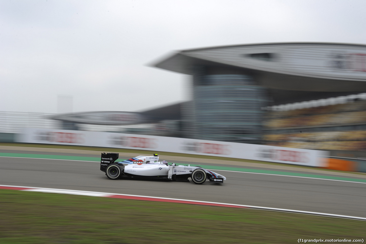 GP CINA, 18.04.2014- Prove Libere 2, Valtteri Bottas (FIN) Williams F1 Team FW36