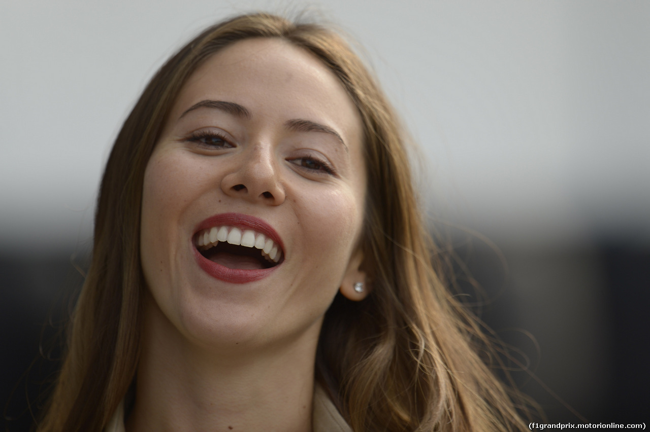 GP CINA, 18.04.2014- Jessica Michibata (JPN) girlfriend of Jenson Button (GBR)