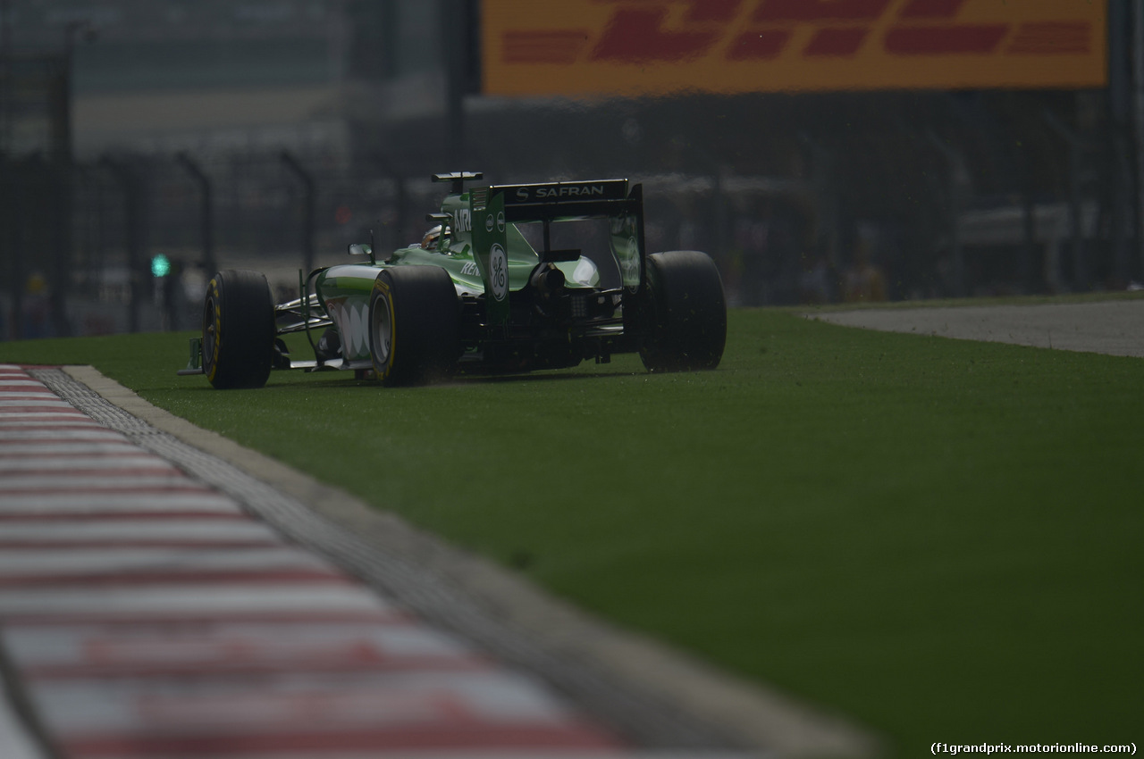 GP CINA, 18.04.2014- Prove Libere 2, Kamui Kobayashi (JPN) Caterham F1 Team CT05
