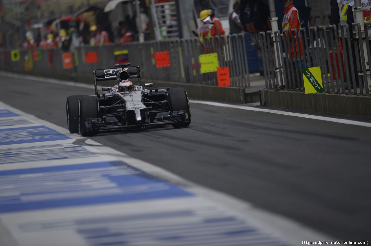 GP CINA, 18.04.2014- Prove Libere 2, Jenson Button (GBR) McLaren Mercedes MP4-29