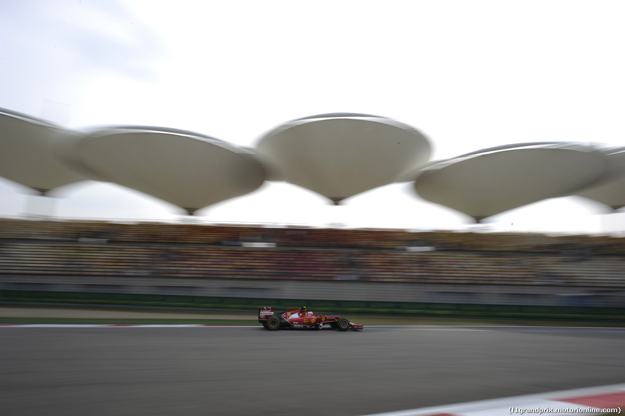 GP CINA, 18.04.2014- Prove Libere 2, Kimi Raikkonen (FIN) Ferrari F14T