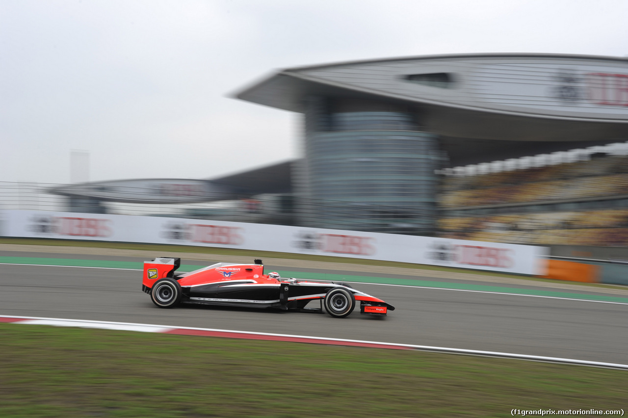 GP CINA, 18.04.2014- Prove Libere 2, Jules Bianchi (FRA) Marussia F1 Team MR03