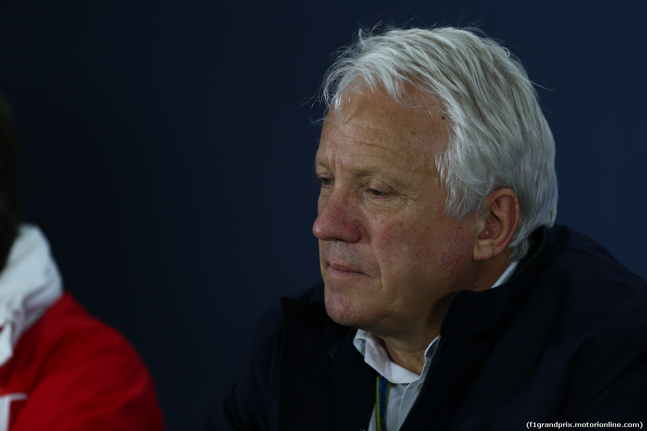 GP CINA, 18.04.2014- Venerdi' Press Conference, Charlie Whiting (GBR), Gara director e safety delegate