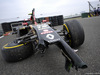 GP CINA, 18.04.2014- Free Practice 2, Pastor Maldonado (VEN) Lotus F1 Team, E22 after the crash