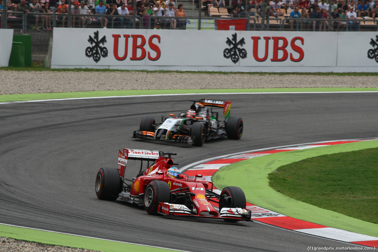 GP GERMANIA, 20.07.2014- Gara, Fernando Alonso (ESP) Ferrari F14T