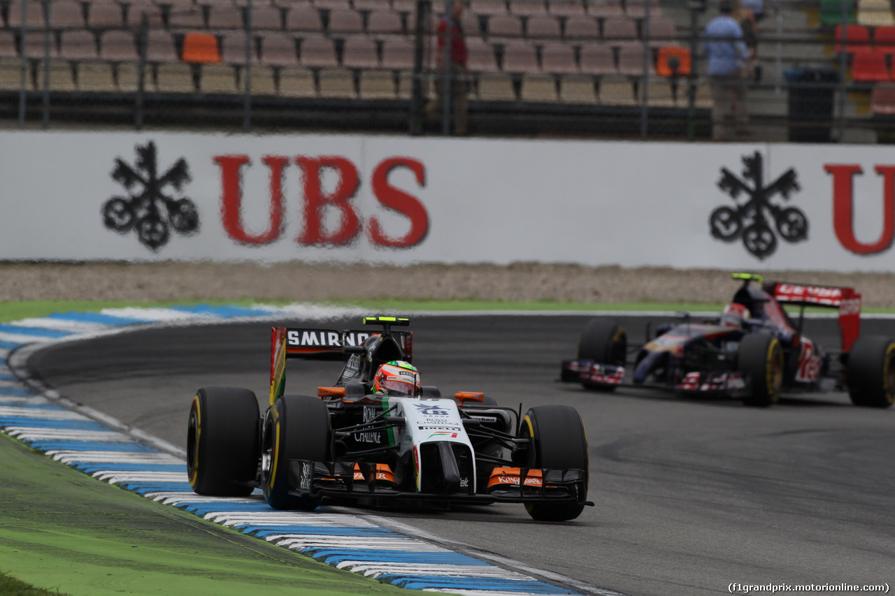 GP GERMANIA, 20.07.2014- Gara, Sergio Perez (MEX) Sahara Force India F1 Team VJM07
