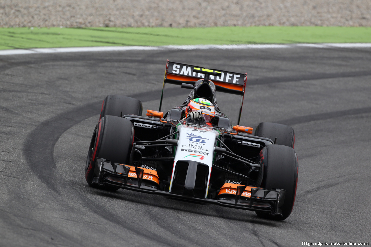 GP GERMANIA, 20.07.2014- Gara, Sergio Perez (MEX) Sahara Force India F1 Team VJM07