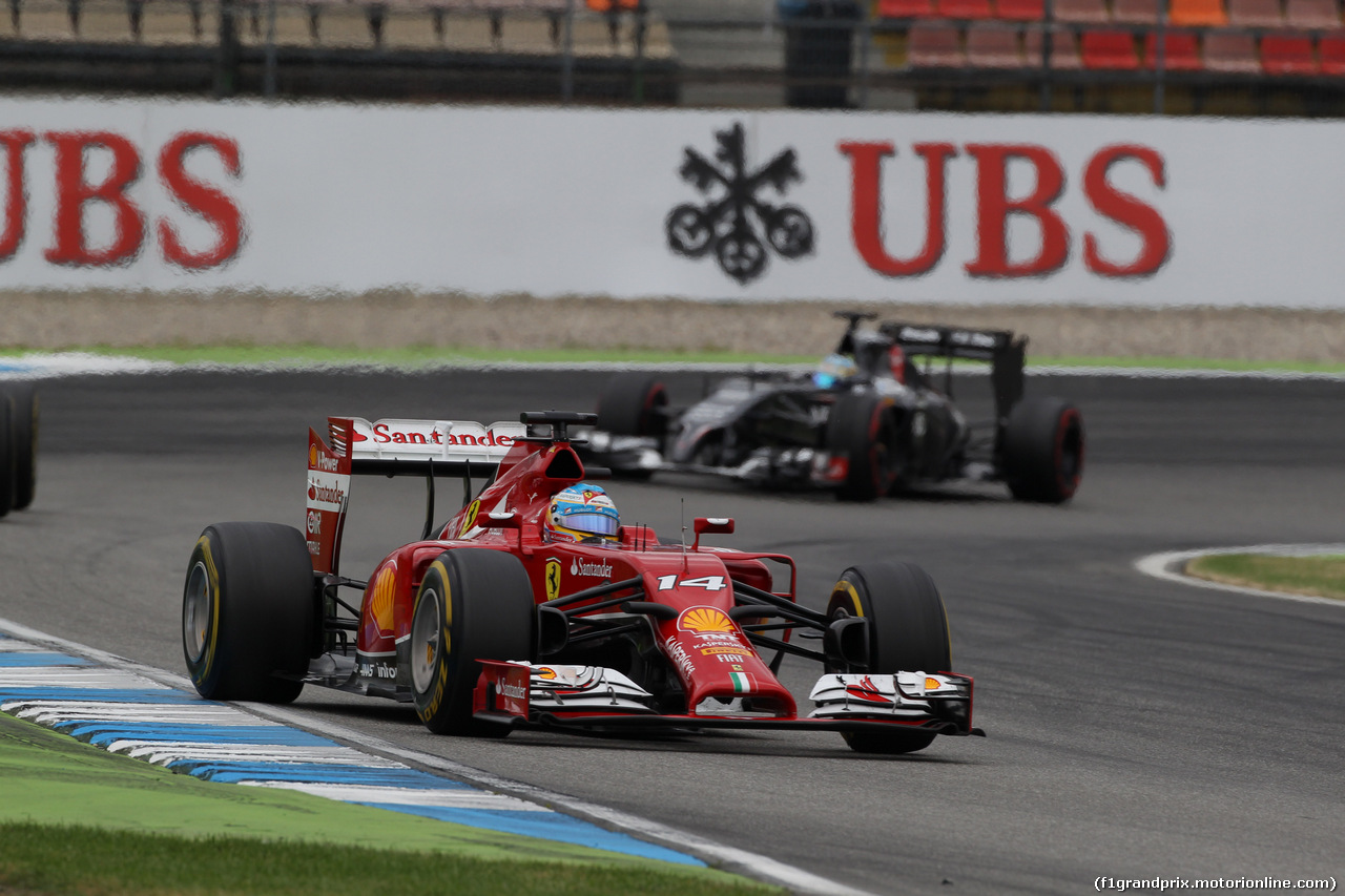 GP GERMANIA, 20.07.2014- Gara, Fernando Alonso (ESP) Ferrari F14T
