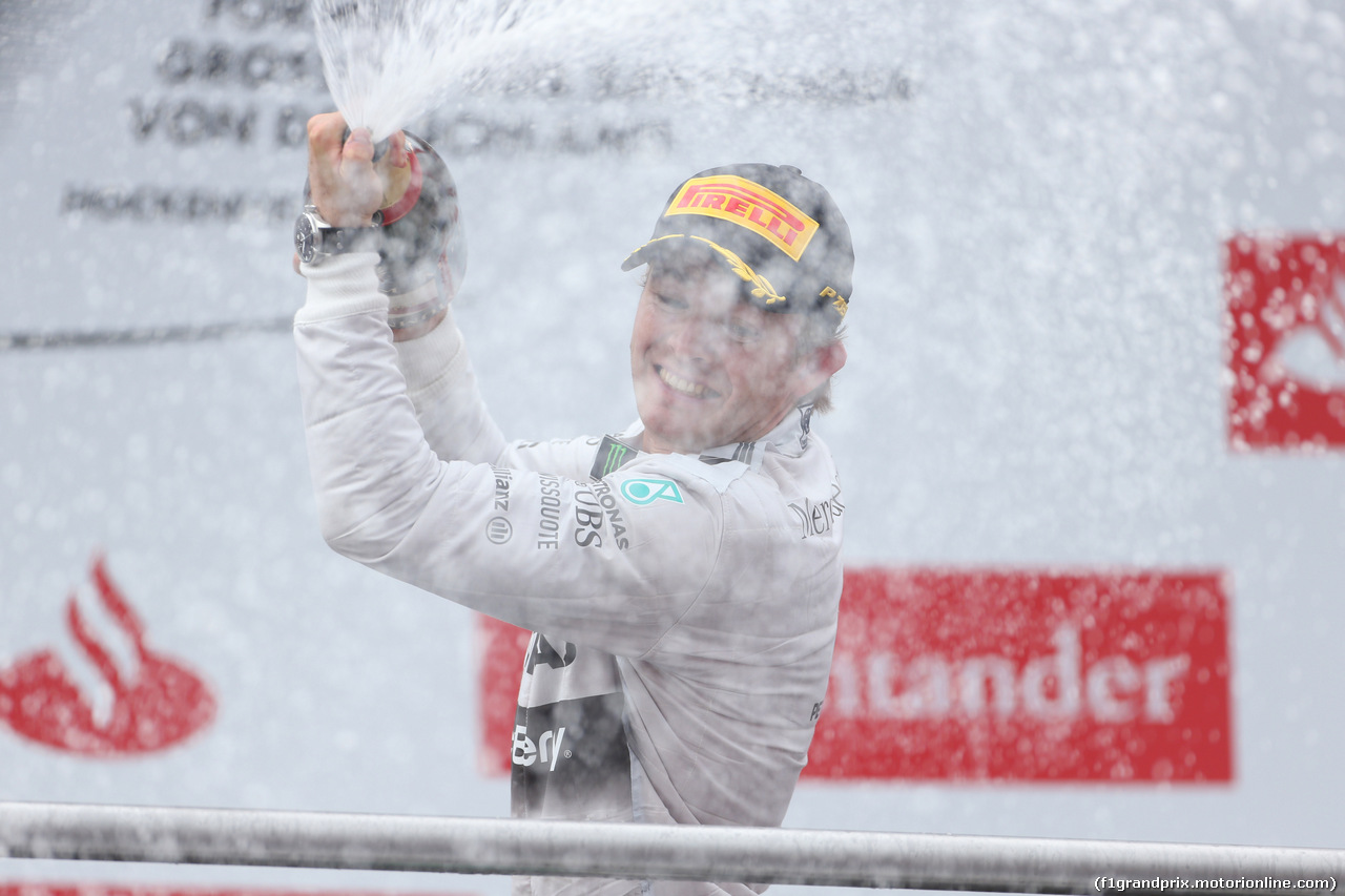 GP GERMANIA, 20.07.2014- Gara, Nico Rosberg (GER) Mercedes AMG F1 W05 winner of the race on the podium