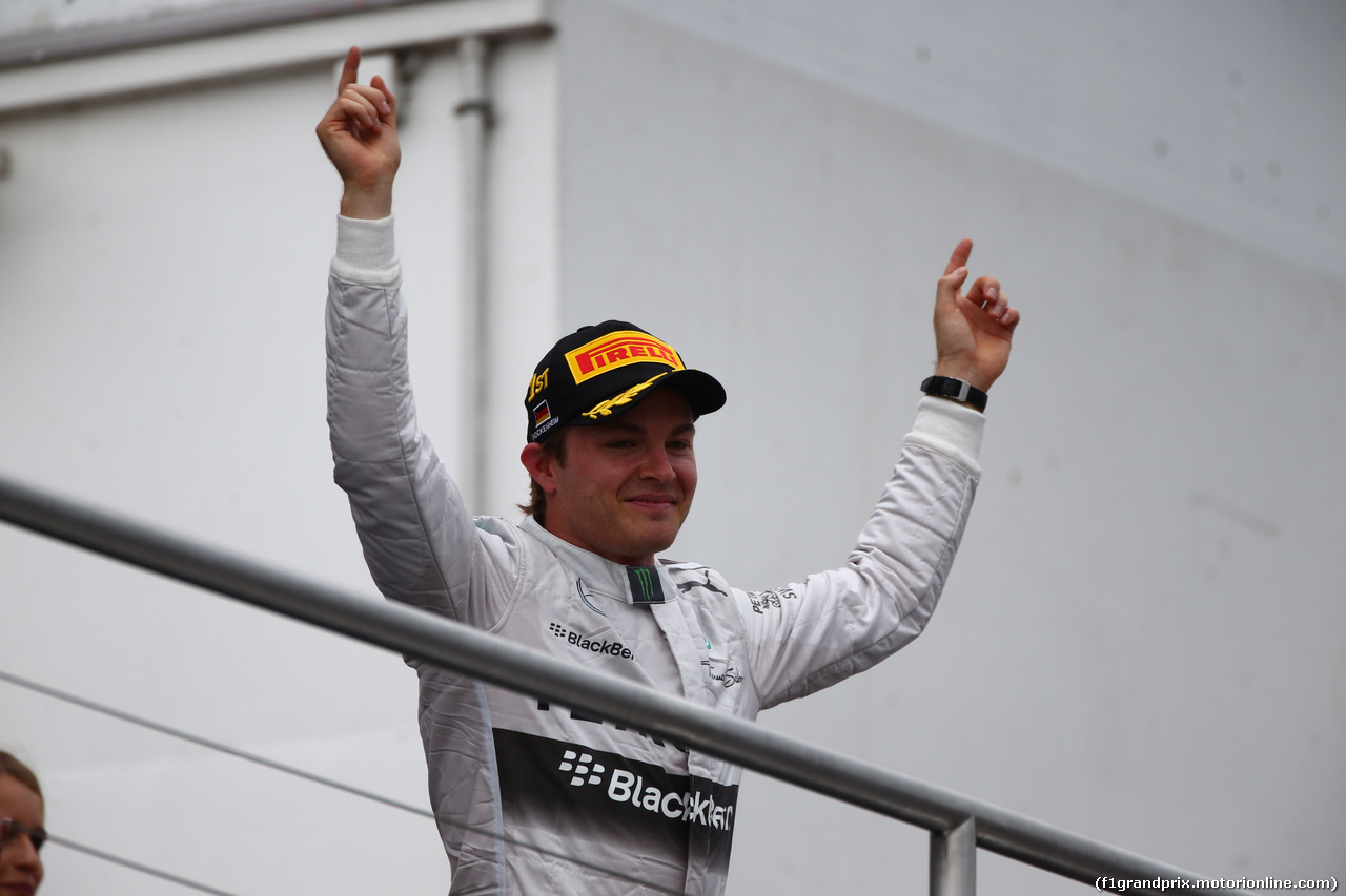 GP GERMANIA, 20.07.2014- Gara, Nico Rosberg (GER) Mercedes AMG F1 W05 winner of the race on the podium