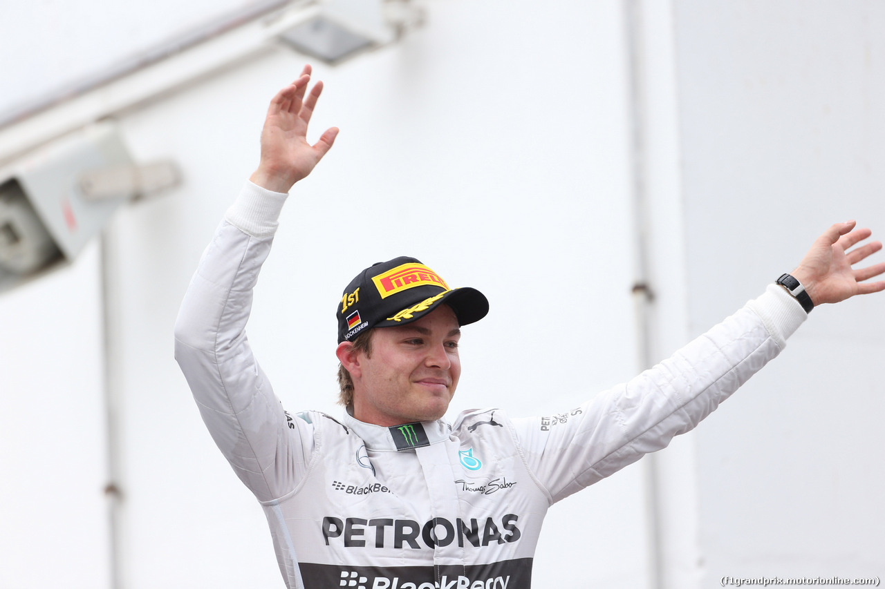 GP GERMANIA, 20.07.2014- Gara, Nico Rosberg (GER) Mercedes AMG F1 W05 winner of the race on the podium