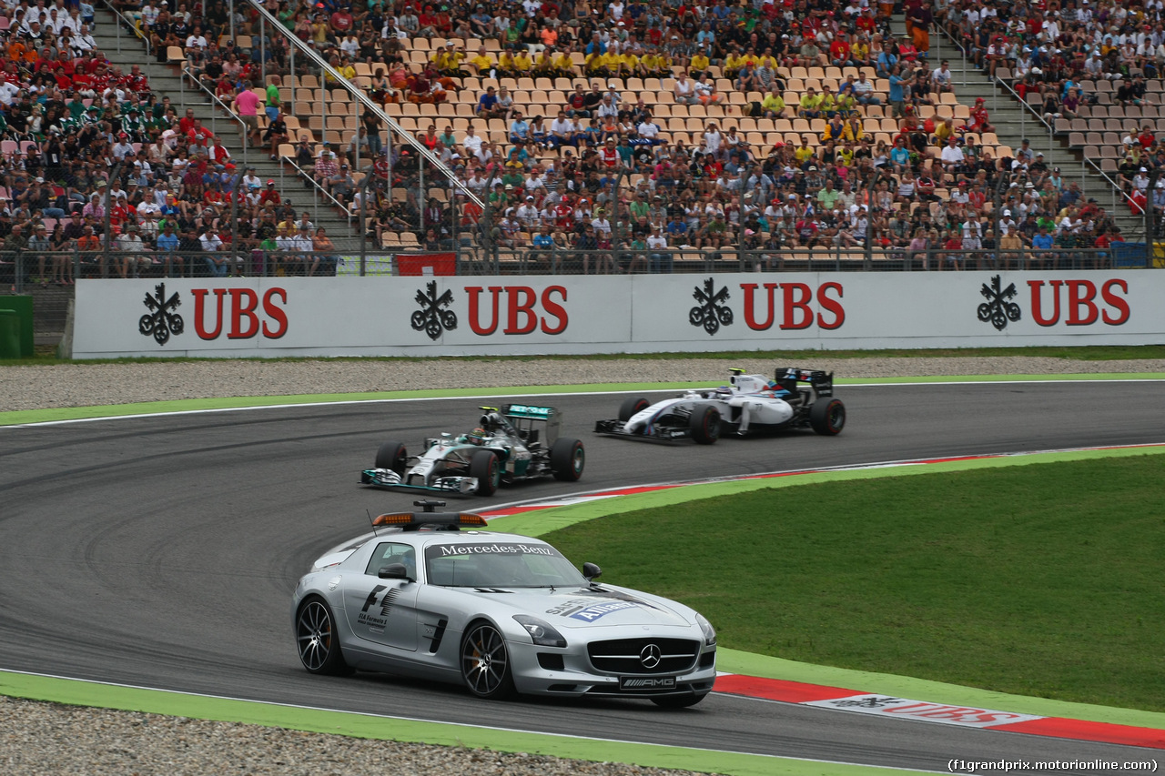 GP GERMANIA, 20.07.2014- Gara, The Safety Car lead the group